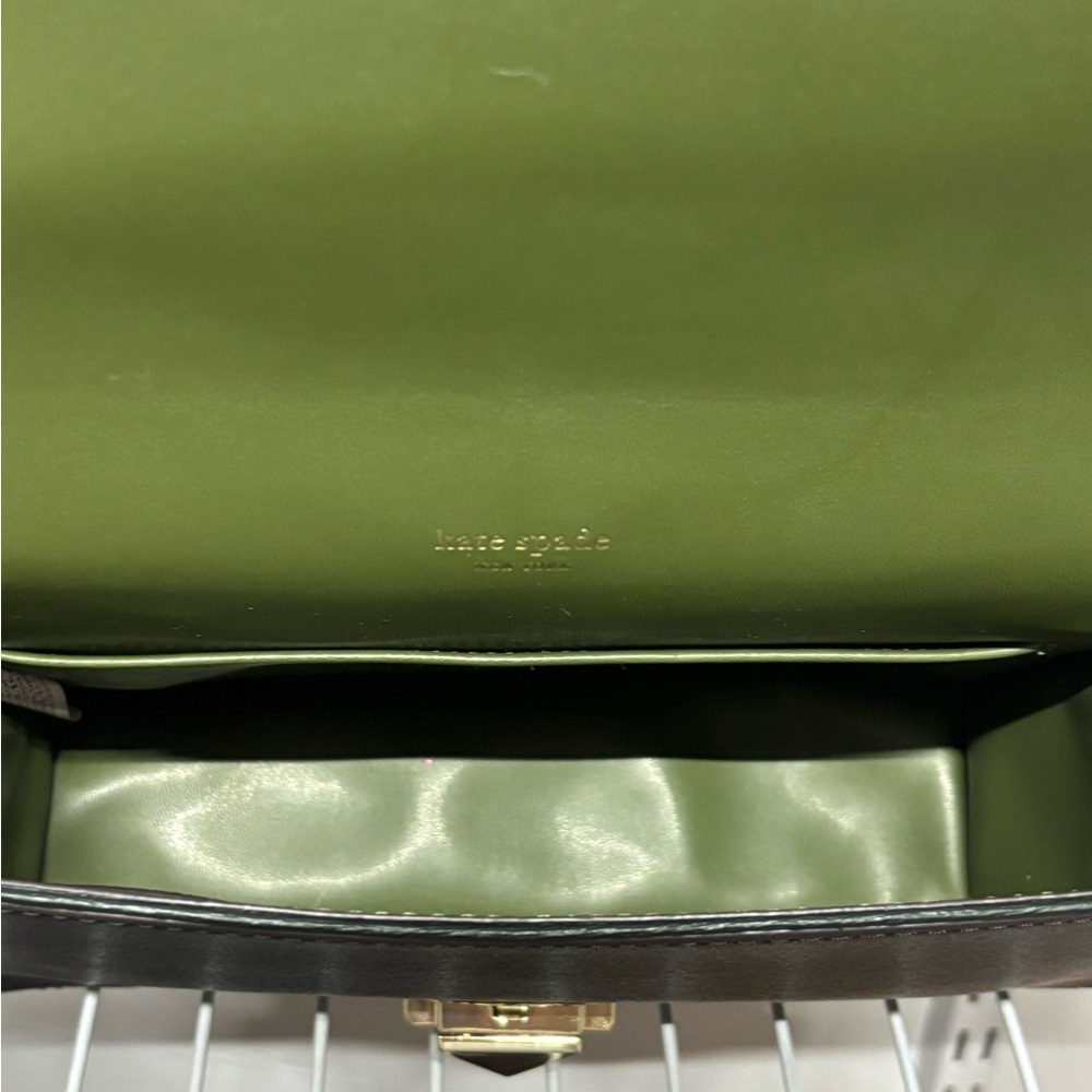 Kate Spade Dark Green Neve Convertible Flap Crossbody Bag - Picture 5 of 9
